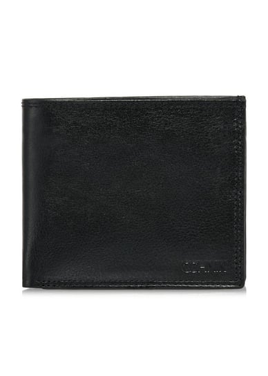 Niezapinany czarny skórzany portfel męski PORMS-0551-99 OCHNIK