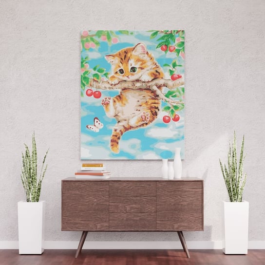 Niezdarny kot - Malowanie po numerach 50 X 40 cm ArtOnly