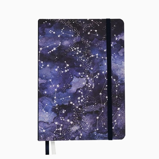 Night Sky - notatnik B5, bullet journal, planer w kropki, notes twarda oprawa, biały papier 150g/m2 Devangari