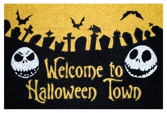 Nightmare Before Christmas Halloween Town - wycieraczka Miasteczko Halloween