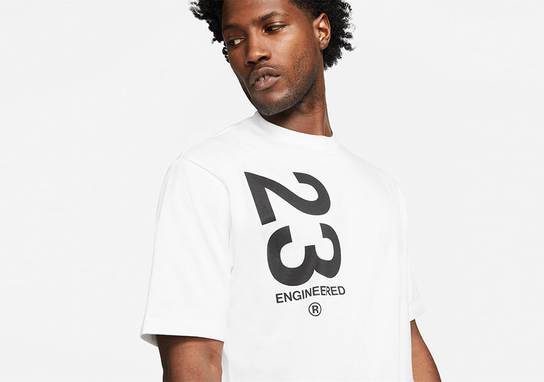 Nike Air Jordan 23 Engineered Wordmark Crew Tee White Jordan