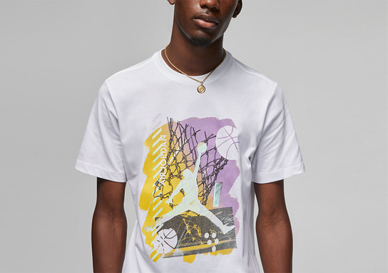 Nike Air Jordan Brand Graphic Crew 1 Tee White Jordan