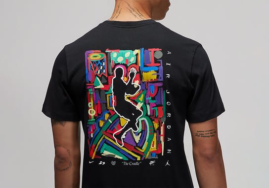 Nike Air Jordan Brand Graphic Crew Tee Black Jordan