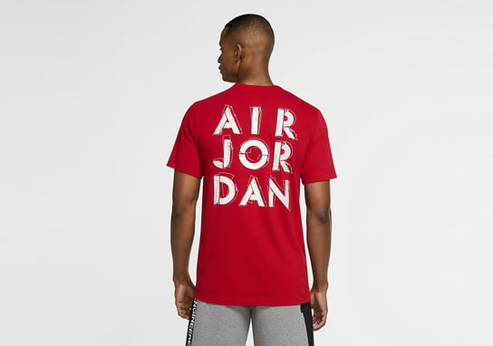 Nike Air Jordan Dri-Fit Air Graphic Crew Tee Gym Red Jordan