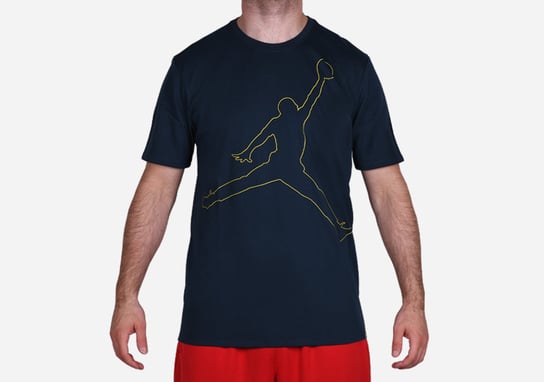 Nike Air Jordan Dry Jumpman Rise Dri-Fit Tee Black Volt Jordan