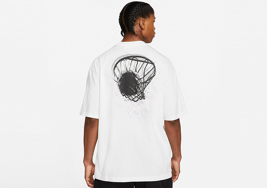 Nike Air Jordan Flight Essentials Washed Graphic Crew Tee White Jordan