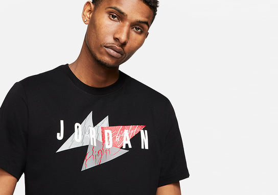 Nike Air Jordan Jumpman Air Wordmark Crew Tee Black Jordan