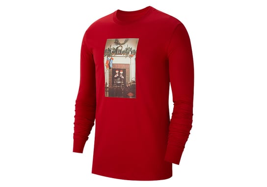 Nike Air Jordan Jumpman Chminey Christmas Long-Sleeve Crew Tee Gym Red Jordan