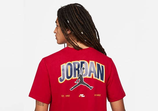 Nike Air Jordan Jumpman Graphic Crew Tee Gym Red Jordan