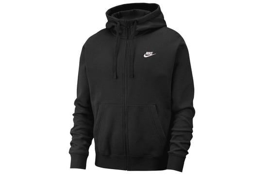 Nike, Bluza sportowa męska, M NSW CLUB HOODIE FZ BB BV2645-010, czarny, rozmiar L Nike