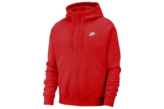 Nike, Bluza sportowa męska, M NSW CLUB HOODIE FZ BB BV2645-657, czerwony, rozmiar XL Nike