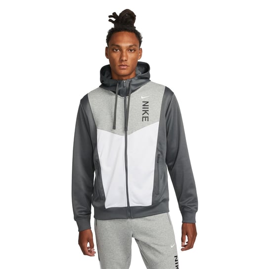 Nike, Bluza sportowa męska NSW HYBRID PK FZ HOODIE, DV2327-068, Szaro-biała, Rozmiar XXL Nike