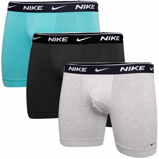 Nike Bokserki Męskie Boxer 3Pk Czarne/Miętowe/Popielate 0000Ke1007 1Ke S Nike