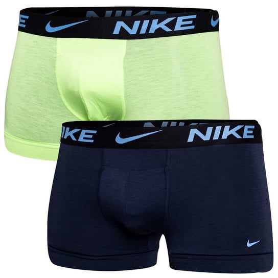 Nike Bokserki Męskie Trunk 2Pk Neon Green/Navy 0000Ke1077 53A L Nike