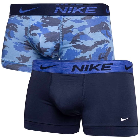 Nike Bokserki Męskie Trunk 2Pk Niebieskie Moro/Granat 0000Ke1077 M1K L Nike