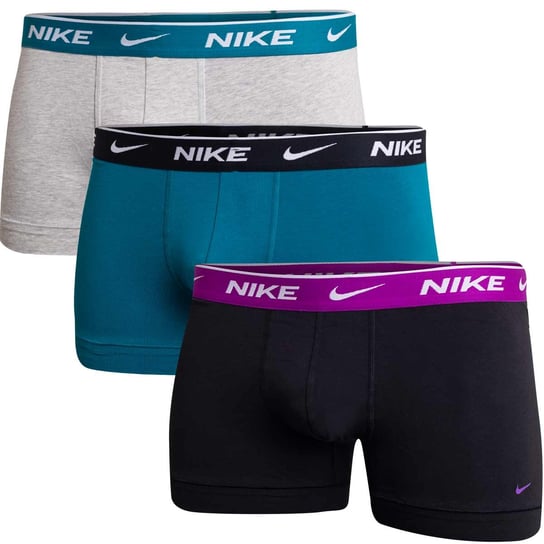 Nike Bokserki Męskie Trunk 3Pk Czarne/Morskie/Szare 0000Ke1008 Kuh L Nike
