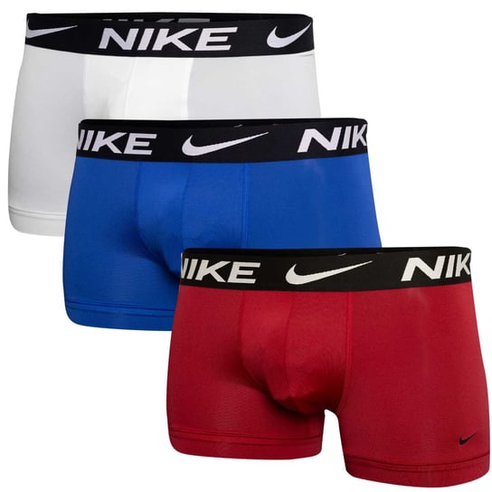 Nike Bokserki Męskie Trunk 3Pk White/Red/Blue 0000Ke1156 M14 M Nike