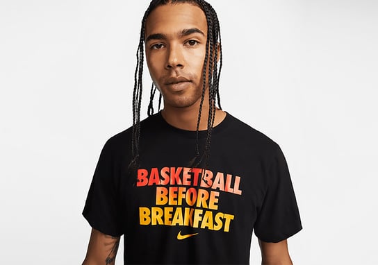 Nike Dri-Fit Basketball Before Breakfast Tee Black Nike