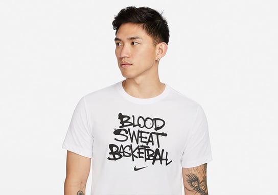 Nike Dri-Fit Blood, Sweat, Basketball White Nike