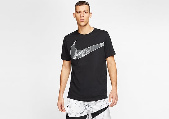 Nike Dri-Fit Hbr Marble Tee Black Nike