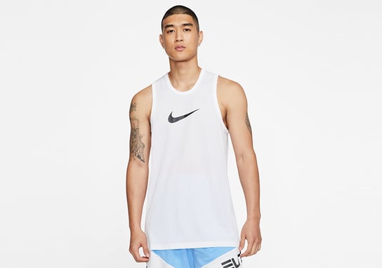 Nike Dri-Fit Sleeveless Crossover Top White Nike