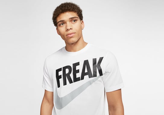 Nike Giannis 'Freak' Dri-Fit Tee White Grey Nike