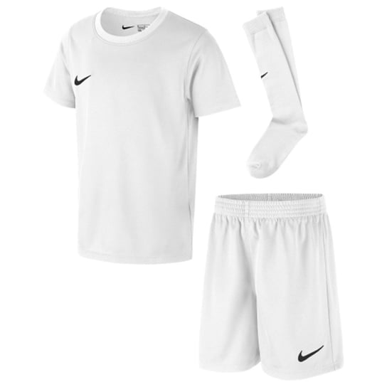 Nike, Komplet piłkarski, Park 20 Little Kids Set CD2244 100, biały, rozmiar L Nike