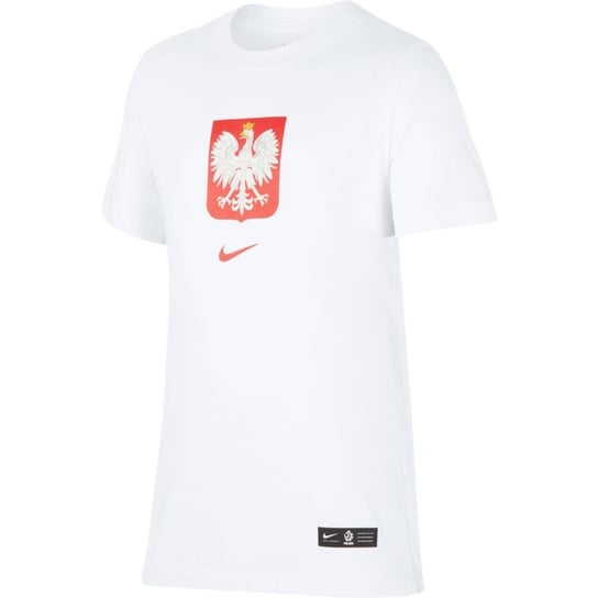 Nike, Koszulka Juniorska, Poland B Tee Evergreen Crest CU1212 100, biały, rozmiar L Nike