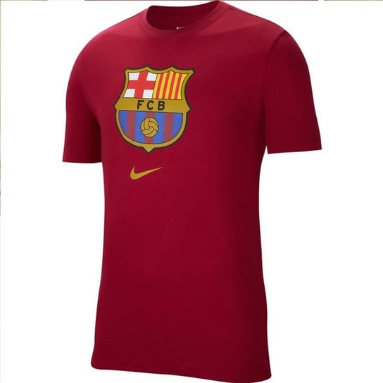 Nike, Koszulka męska, FC Barcelona M NK Tee Evergreen Crest CD3115 620, czerwony, rozmiar L Nike