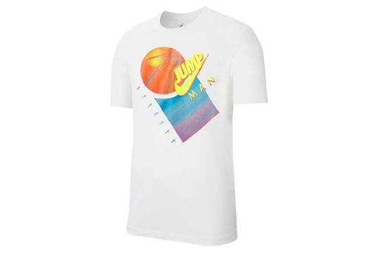 Nike, Koszulka męska, JUMPMAN BBALL SS CREW CJ6288-100, biały, rozmiar XL Nike