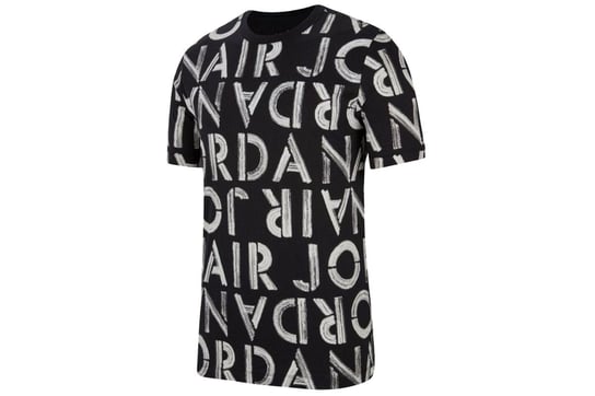 Nike, Koszulka męska, M J LBRAND SS AOP CREW CN3586-010, czarny, rozmiar L Jordan