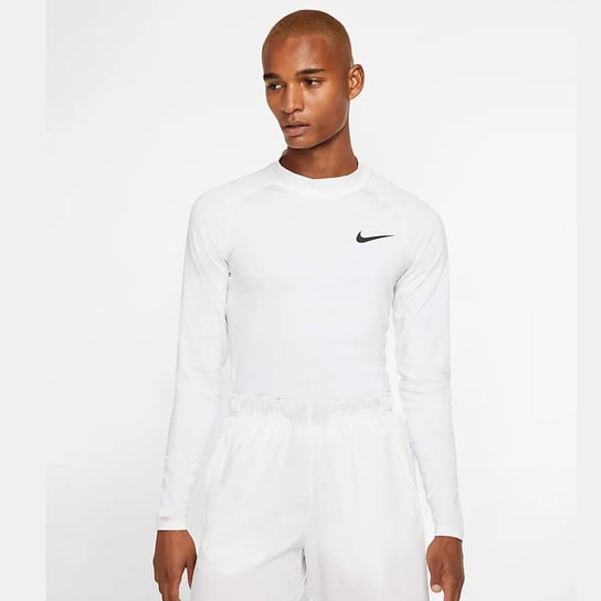 Nike, Koszulka męska, M NP Top LS Tight Mock BV5592 100, biały, rozmiar L Nike