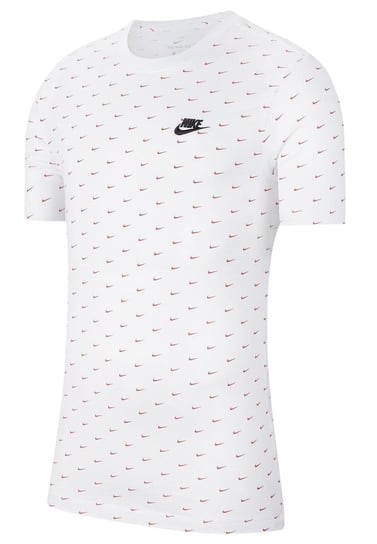 Nike, Koszulka męska, M NSW SS TEE MINI SWOOSH AOP CV5590-100, biały, rozmiar M Nike