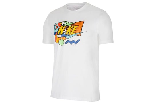 Nike, Koszulka męska, NSW SS TEE SUMMER FUTURA CW0426-100, biały, rozmiar S Nike