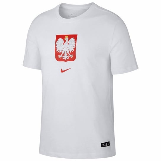 Nike, Koszulka męska, Poland Tee Evergreen Crest CU9191 100, biały, rozmiar M Nike