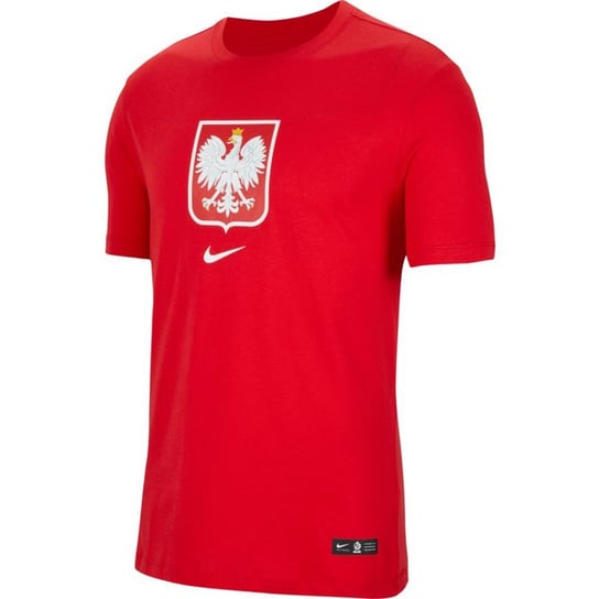 Nike, Koszulka męska, Poland Tee Evergreen Crest CU9191 611, czerwony, rozmiar L Nike