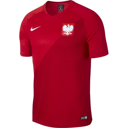 Nike, Koszulka Reprezentacji Polski, Poland FTBL Top SS Away, czerwona, rozmiar M Nike