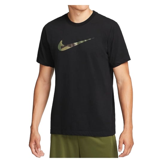 Nike, Koszulka treningowa męska NK DF TEE CAMO GFX, DR7561-010, Czarna, Rozmiar XXL Nike