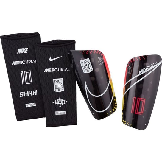 Nike, Nagolenniki piłkarskie, Mercurial Lite Neymar SP2170 610, czarny, rozmiar XL Nike
