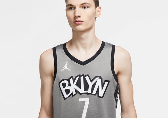 Nike Nba Brooklyn Nets Kevin Durant Statement Edition Swingman Jersey Dark Steel Grey Nike