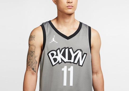 Nike Nba Brooklyn Nets Kyrie Irving Statement Edition Swingman Jersey Dark Steel Grey Nike