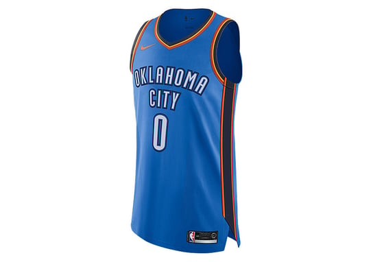 Nike Nba Connected Oklahoma City Thunder Russell Westbrook Authentic Jersey Road Signal Blue Nike