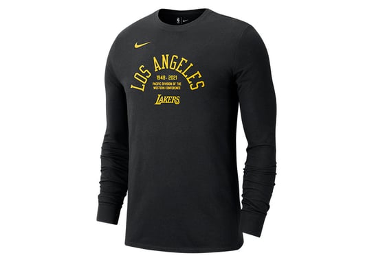 Nike Nba Los Angeles Lakers Courtside Element Long-Sleeve Tee Black Nike