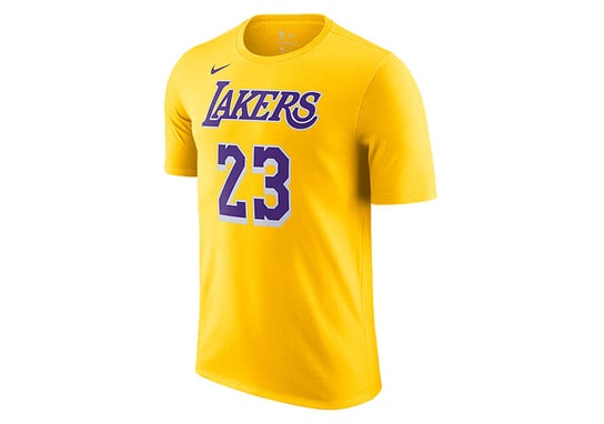 Nike Nba Los Angeles Lakers Lebron James 23 Tee Amarillo Nike