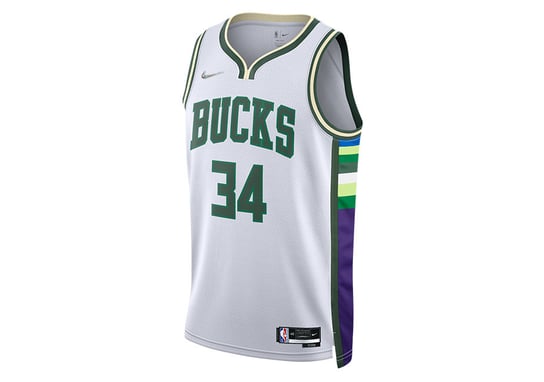 Nike Nba Milwaukee Bucks Giannis Antetokounmpo Swingman Jersey City Edition White Nike