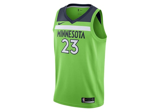 Nike Nba Minnesota Timberwolves Jimmy Butler Swingman Jersey Action Green Nike
