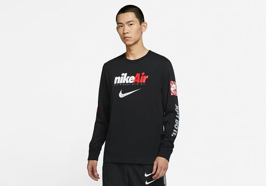 Nike Nsw Swoosh Air Graphic Long-Sleeve Black Nike