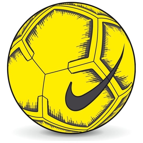 Nike, Piłka nożna, Pitch Training, żółto-czarna, rozmiar 5 Nike