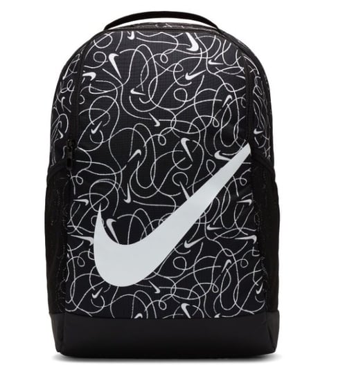 Nike, Plecak sportowy Brasilia, 18 L, DR6107-010, Czarno-biały Nike