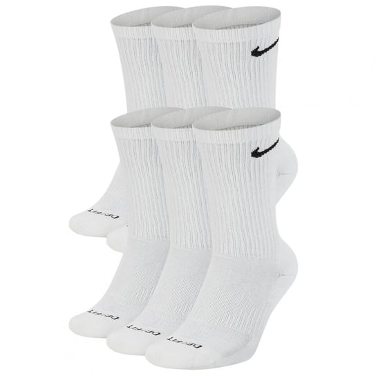 Nike skarpety białe wysokie komplet 6 par Dri-Fit SX6897-100 39-42 Nike